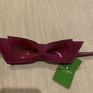 Kate Spade Patent Leather Bow Belt